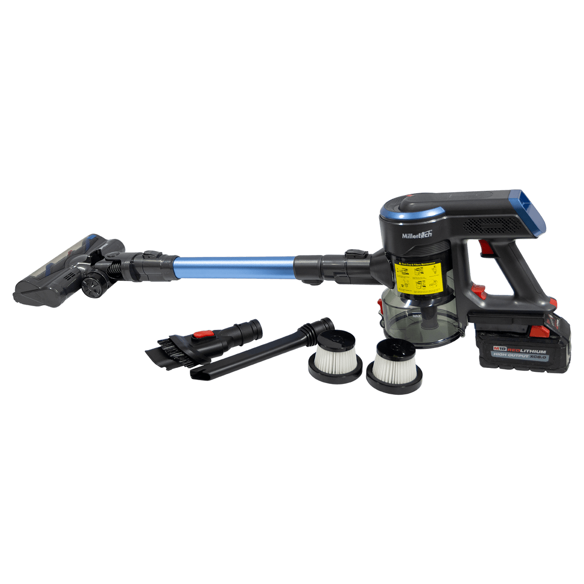 Millertech - Vacuum Cleaner, Battery Powered - Homeplace Market LLC