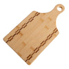 Paddle Shaped Bamboo Cutting Board with Butcher Block Inlay - 13 1/2" x 7" - Engravable - Homeplace Market LLC