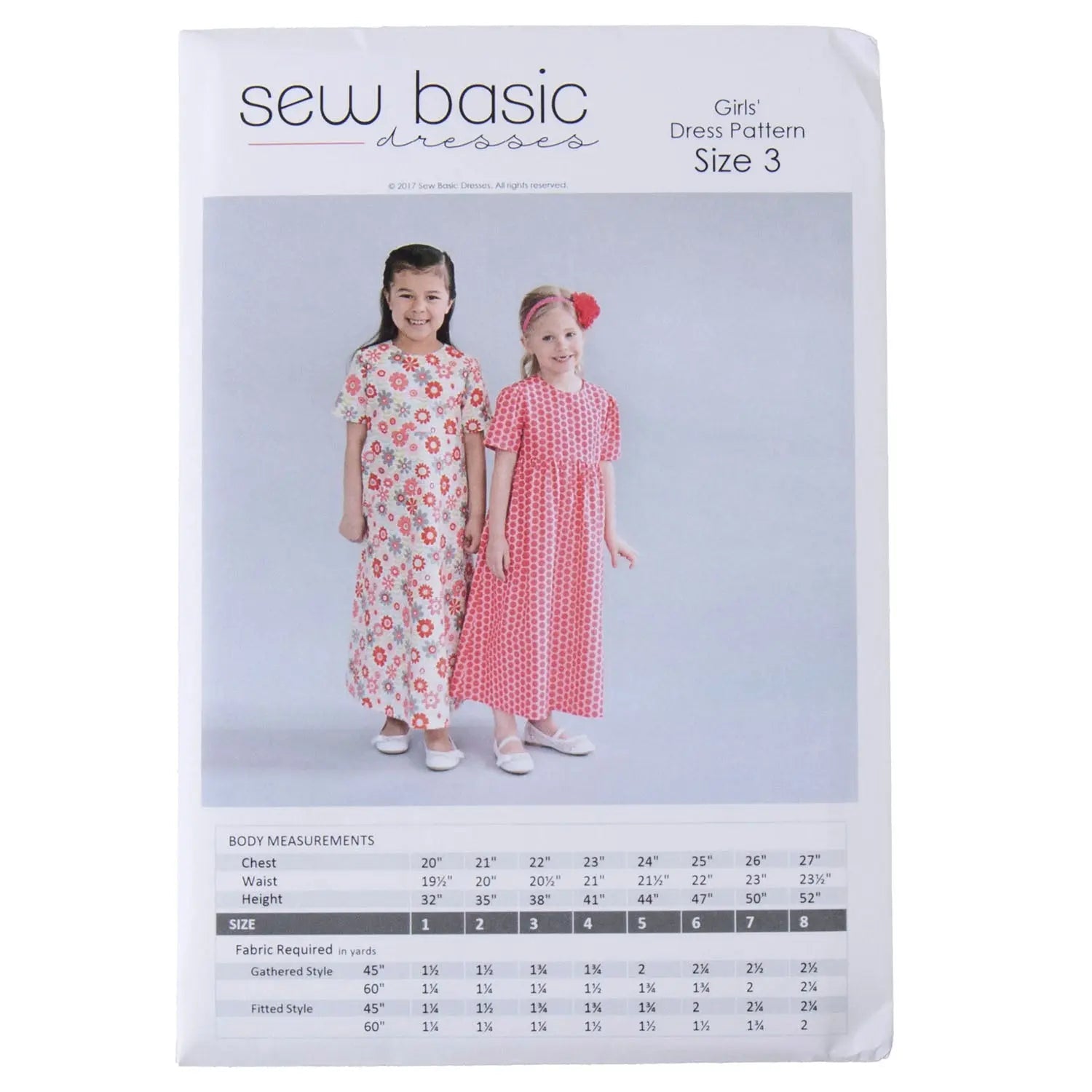 Pattern - Sew Basic - Girls' Dress Pattern - Homeplace Market LLC