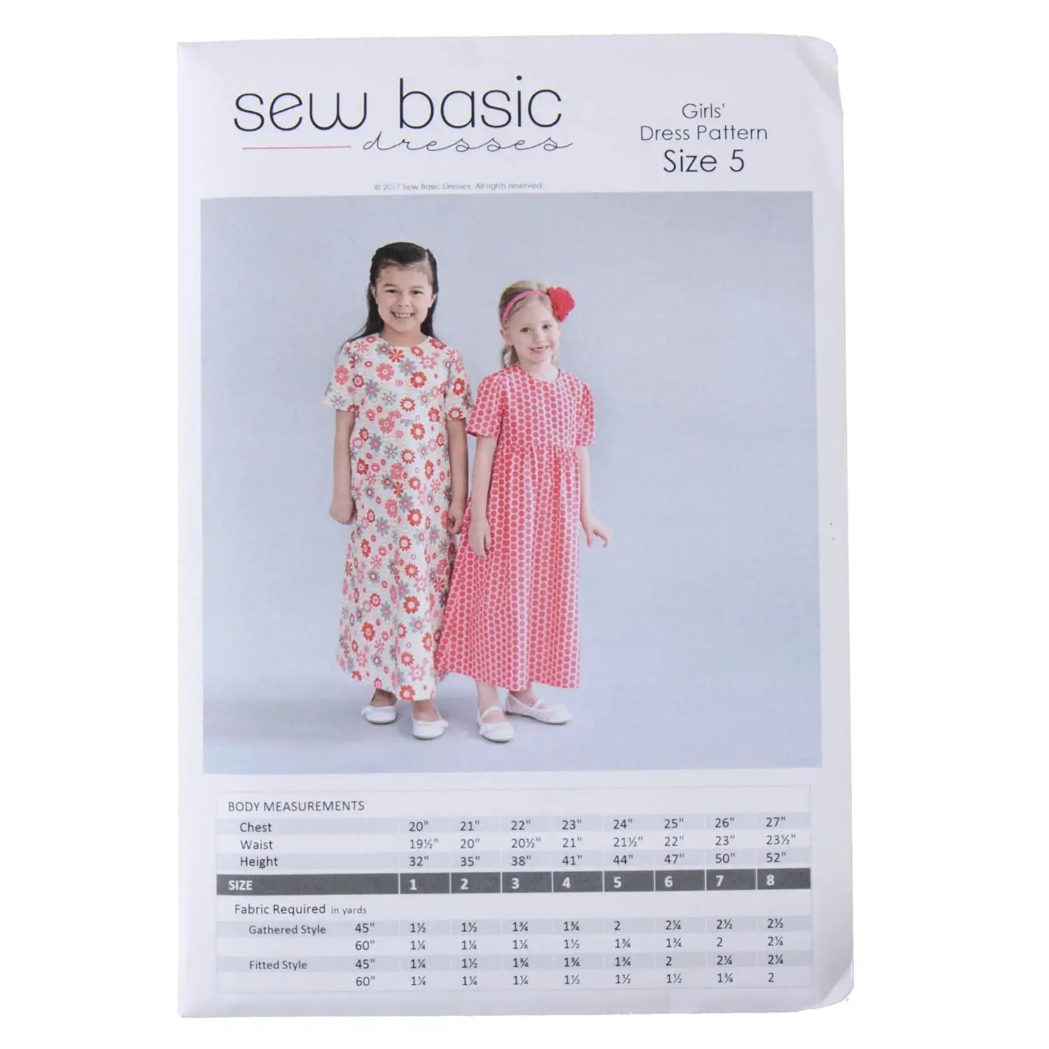 Pattern - Sew Basic - Girls' Dress Pattern - Homeplace Market LLC