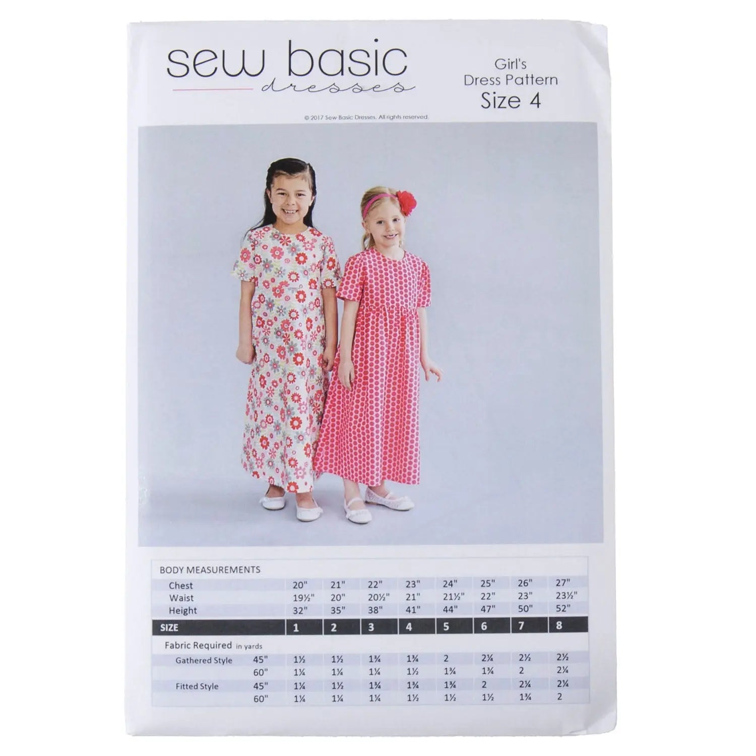 Pattern - Sew Basic - Girls' Dress Pattern - Homeplace Market LLC