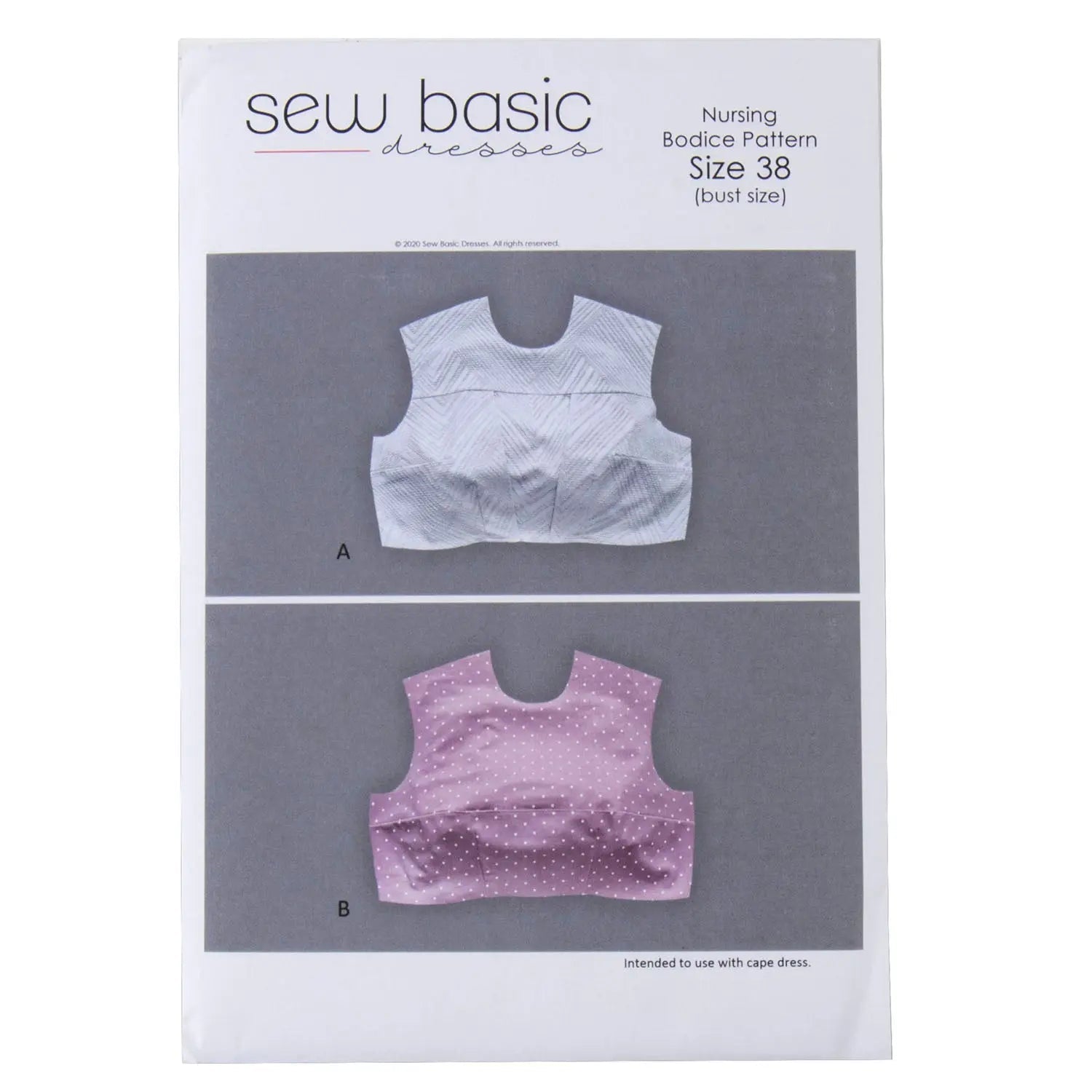 Pattern - Sew Basic - Nursing Bodice Pattern - Homeplace Market LLC