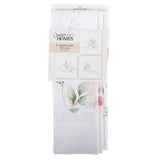 Pink Floral Cotton Handkerchiefs - Set of 3 - Homeplace Market LLC