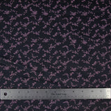 Poly Cotton - Black w/ Purple Floral - Homeplace Market LLC