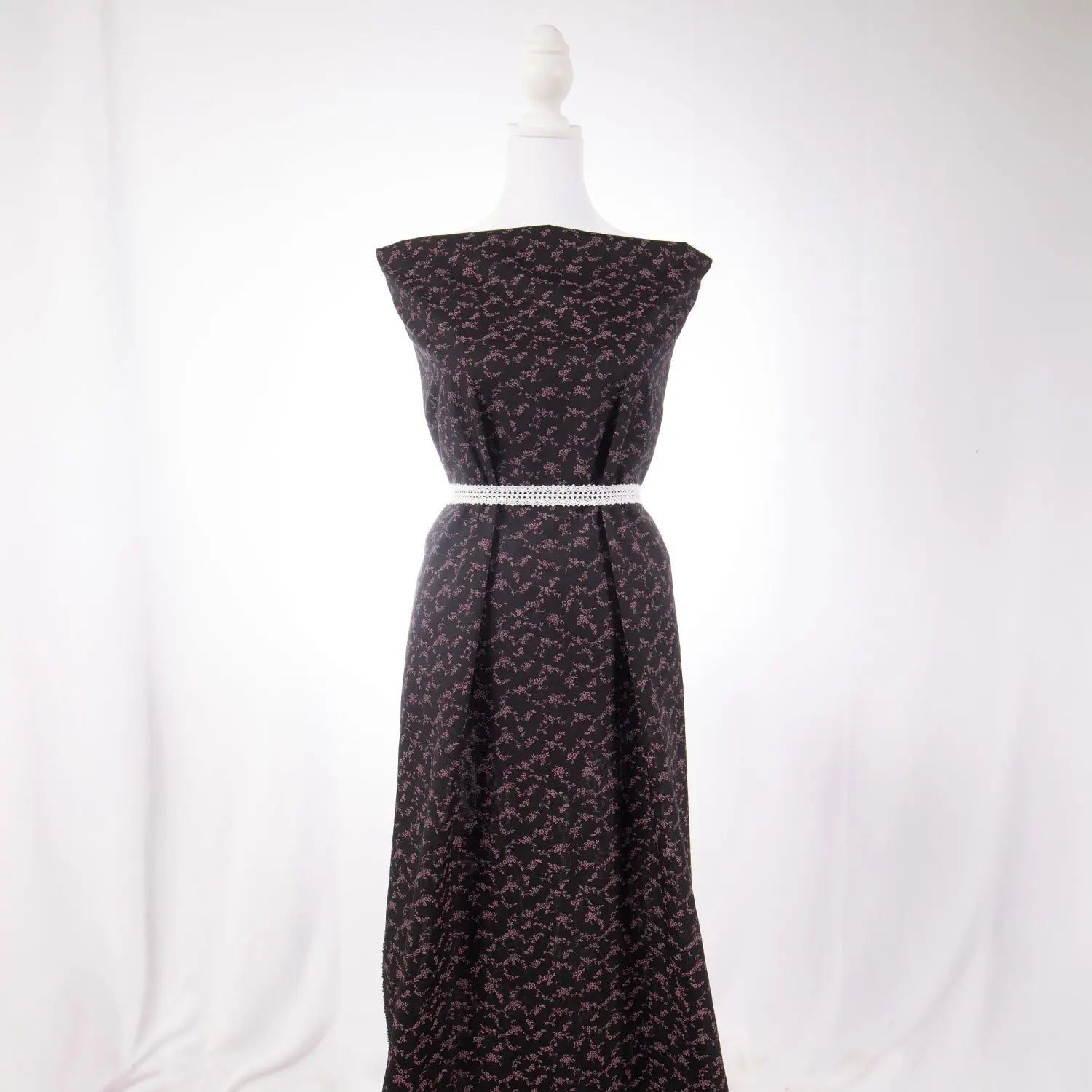 Poly Cotton - Black w/ Purple Floral - Homeplace Market LLC