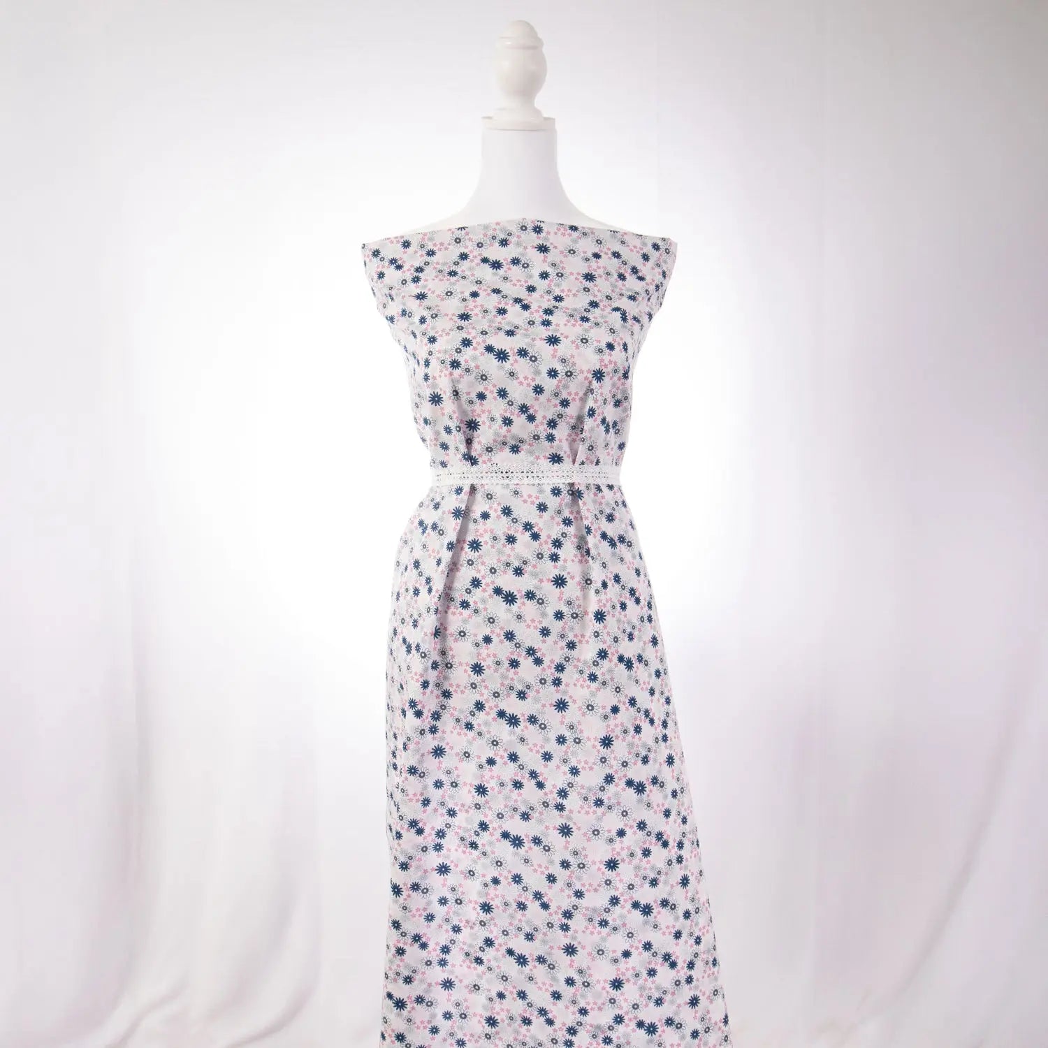Poly Cotton - Navy/Pink Floral - Homeplace Market LLC