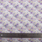 Polycotton Poplin - Lavender Daises - Ruby Design - Homeplace Market LLC