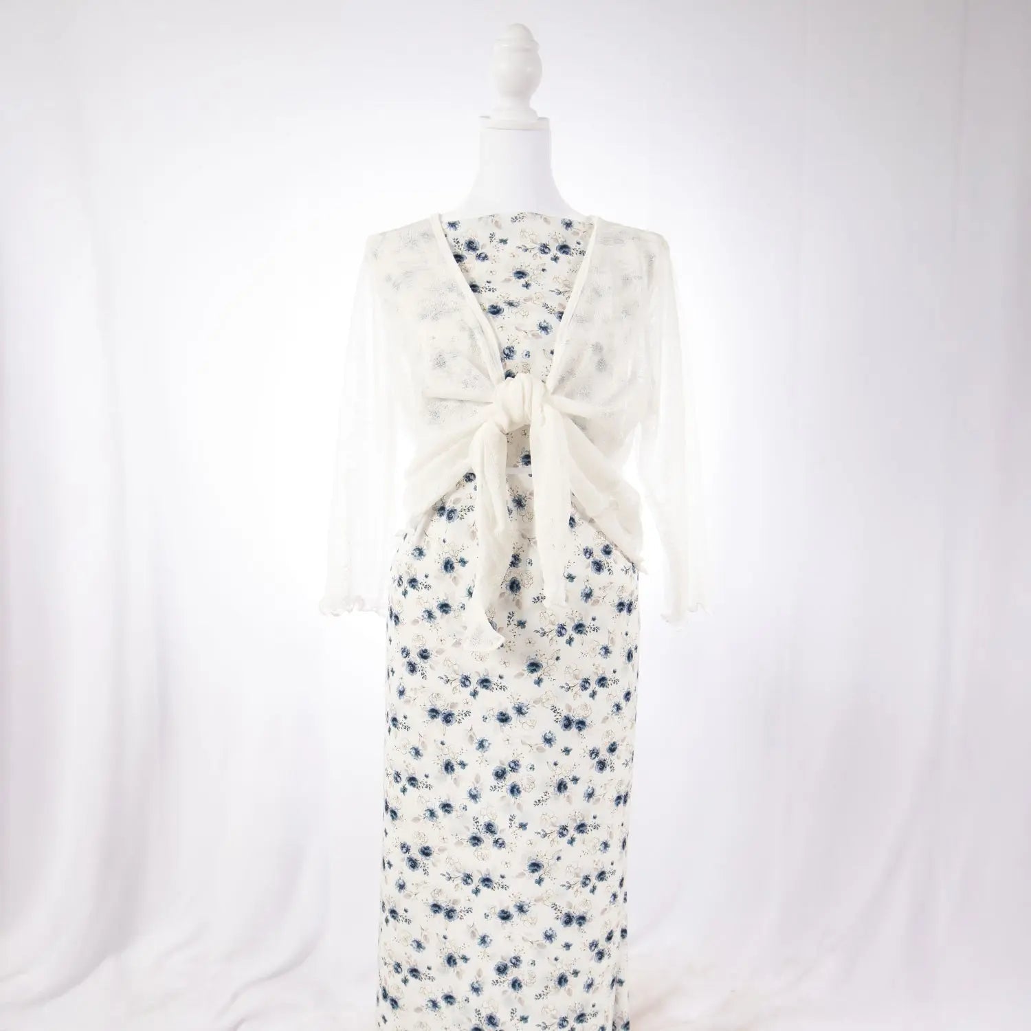 Polyester - Blue Floral - Homeplace Market LLC