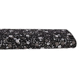 Polyester - Linen Peach Print Black - Homeplace Market LLC