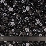 Polyester - Linen Peach Print Black - Homeplace Market LLC