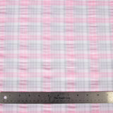 Polyester Rayon Blend - Quick Dry Pink Plaid - Homeplace Market LLC