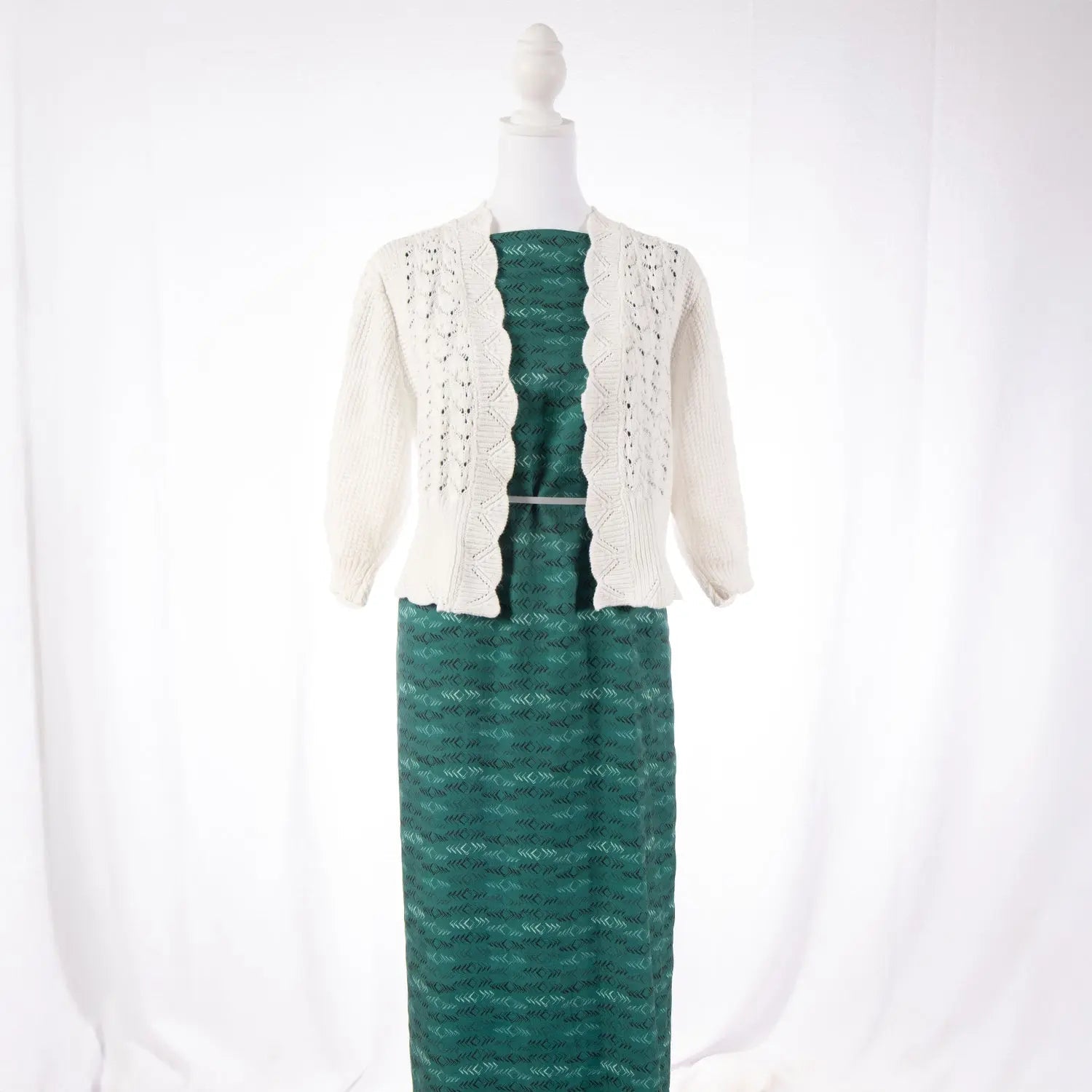 Polyester - Savannah Bubble Crepe Green - Homeplace Market LLC