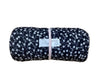 Remnant - brushed rib knit, floral black/white, 2 2/3yd. @ $7.00/yd - Homeplace Market LLC