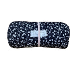 Remnant - brushed rib knit, floral black/white, 2 2/3yd. @ $7.00/yd - Homeplace Market LLC
