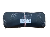 Remnant - crinkle crème polyester, floral stem, dark gray, 3 yd. @ $6.99/yd. - Homeplace Market LLC