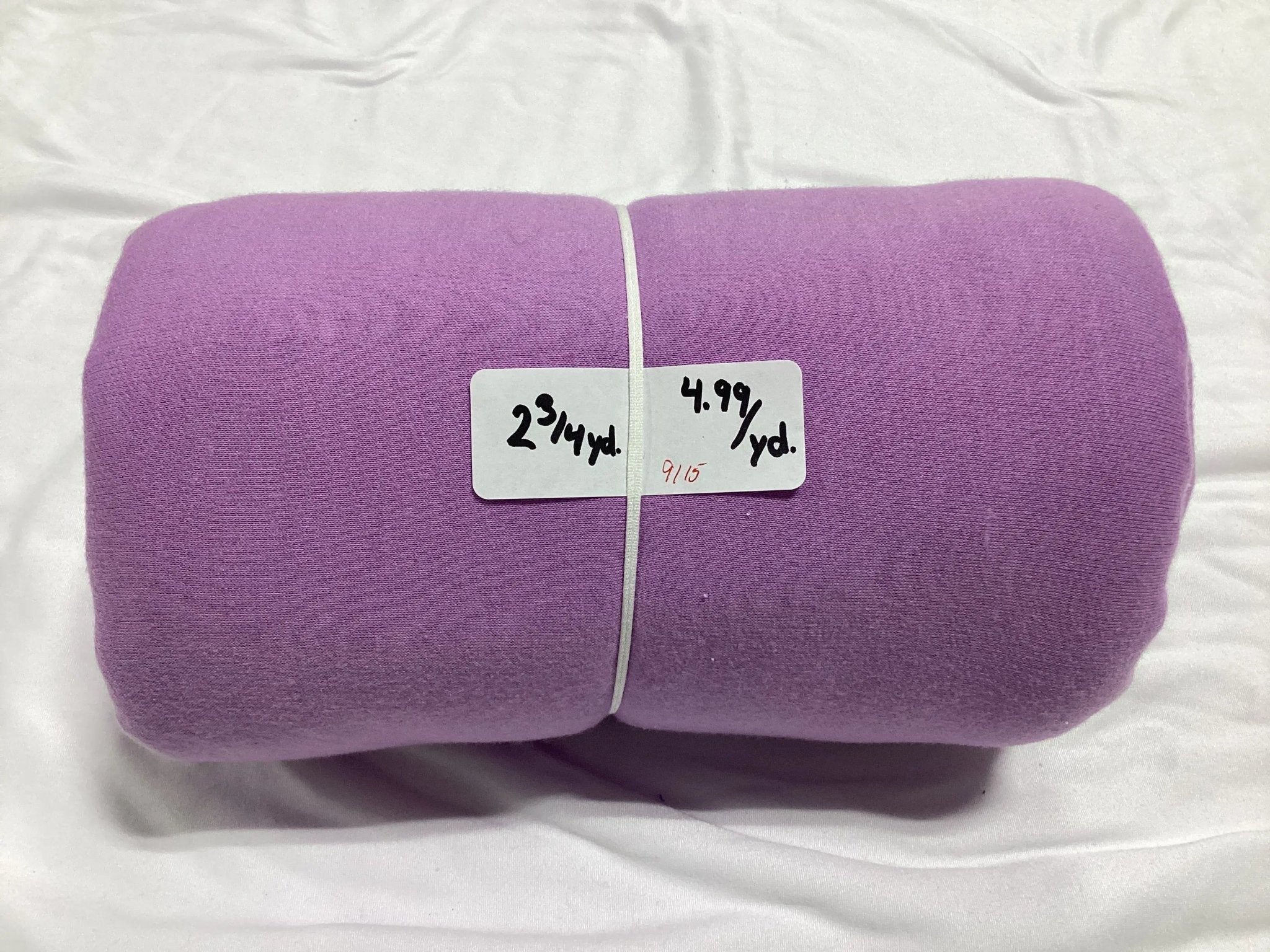 Remnant - Double Brushed Poly, Lavender - 2.75 yard@ $4.99/yard - Homeplace Market LLC