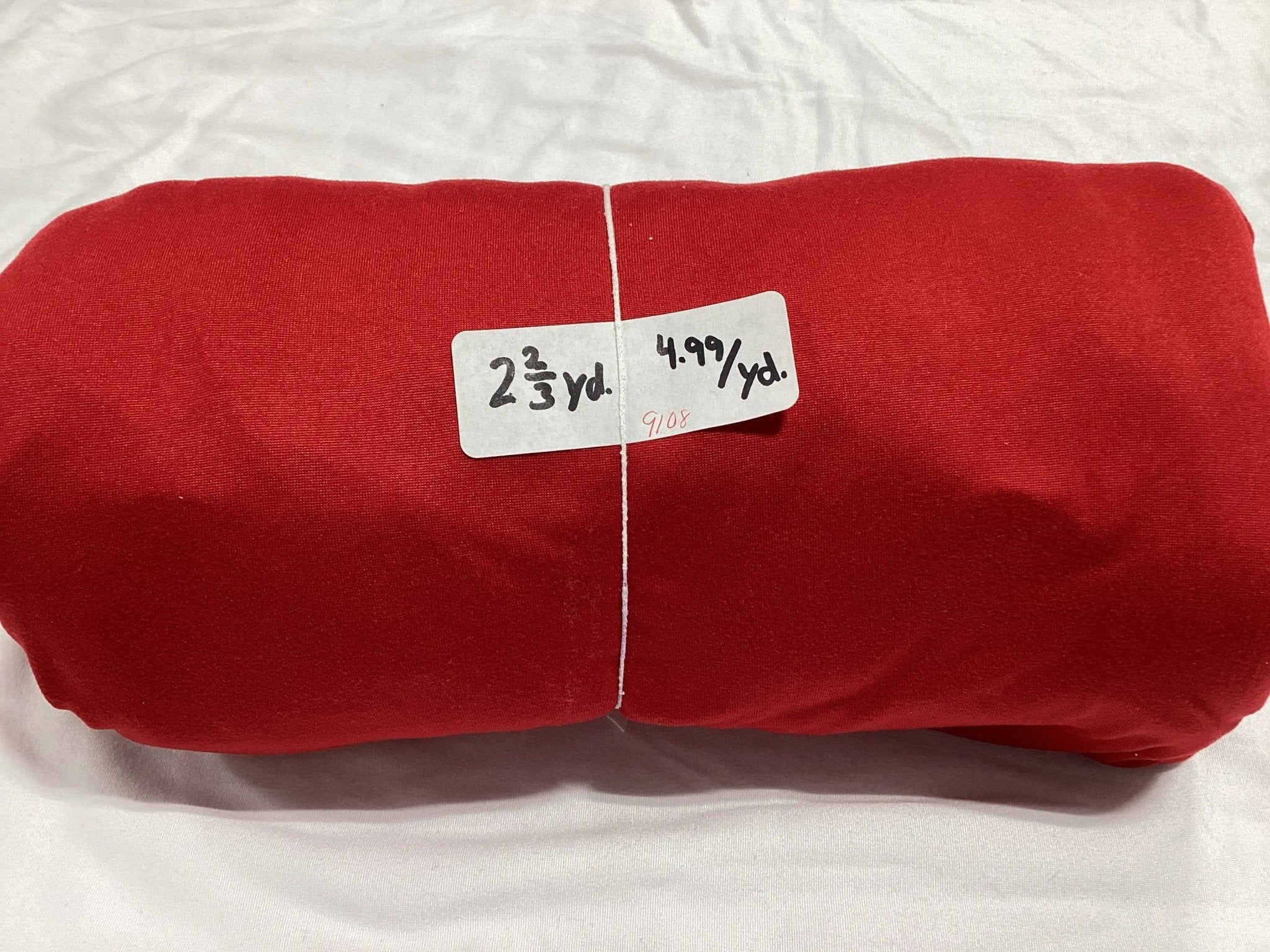 Remnant - Double Brushed Poly, Red - 2.875 yard@ $4.99/yard - Homeplace Market LLC