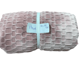 Remnant - honeycomb knit (variegated), rose, 1 2/3 yd. @$5.59/yd. - Homeplace Market LLC