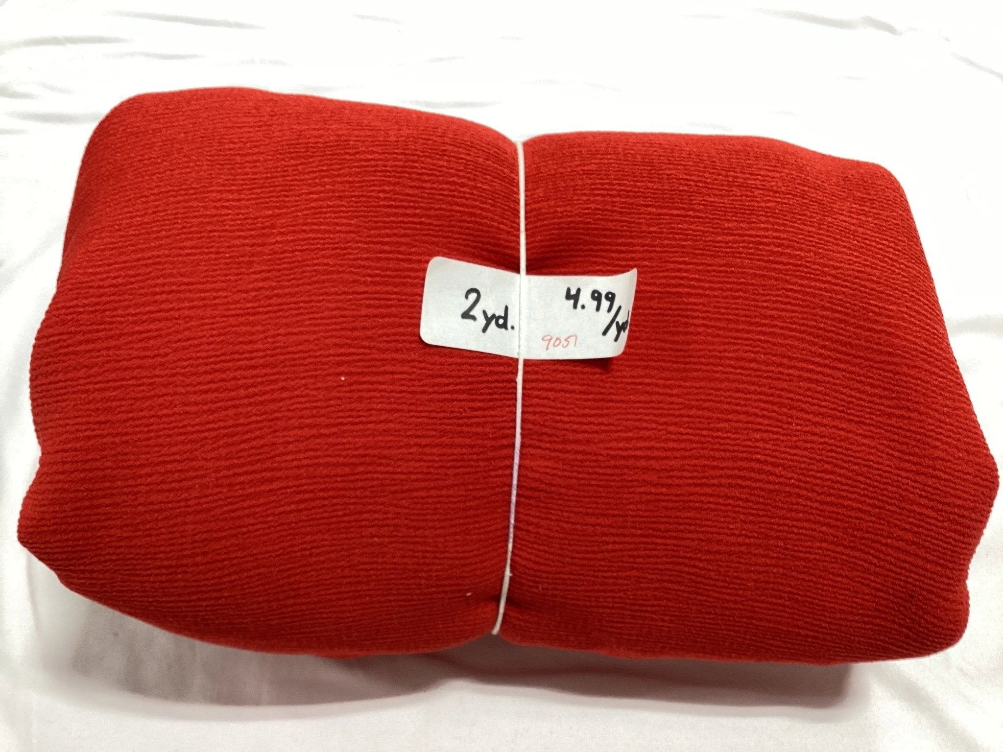 Remnant - Poly Knit, 2 way stretch, red - 2 yard@ $4.99/yard - Homeplace Market LLC