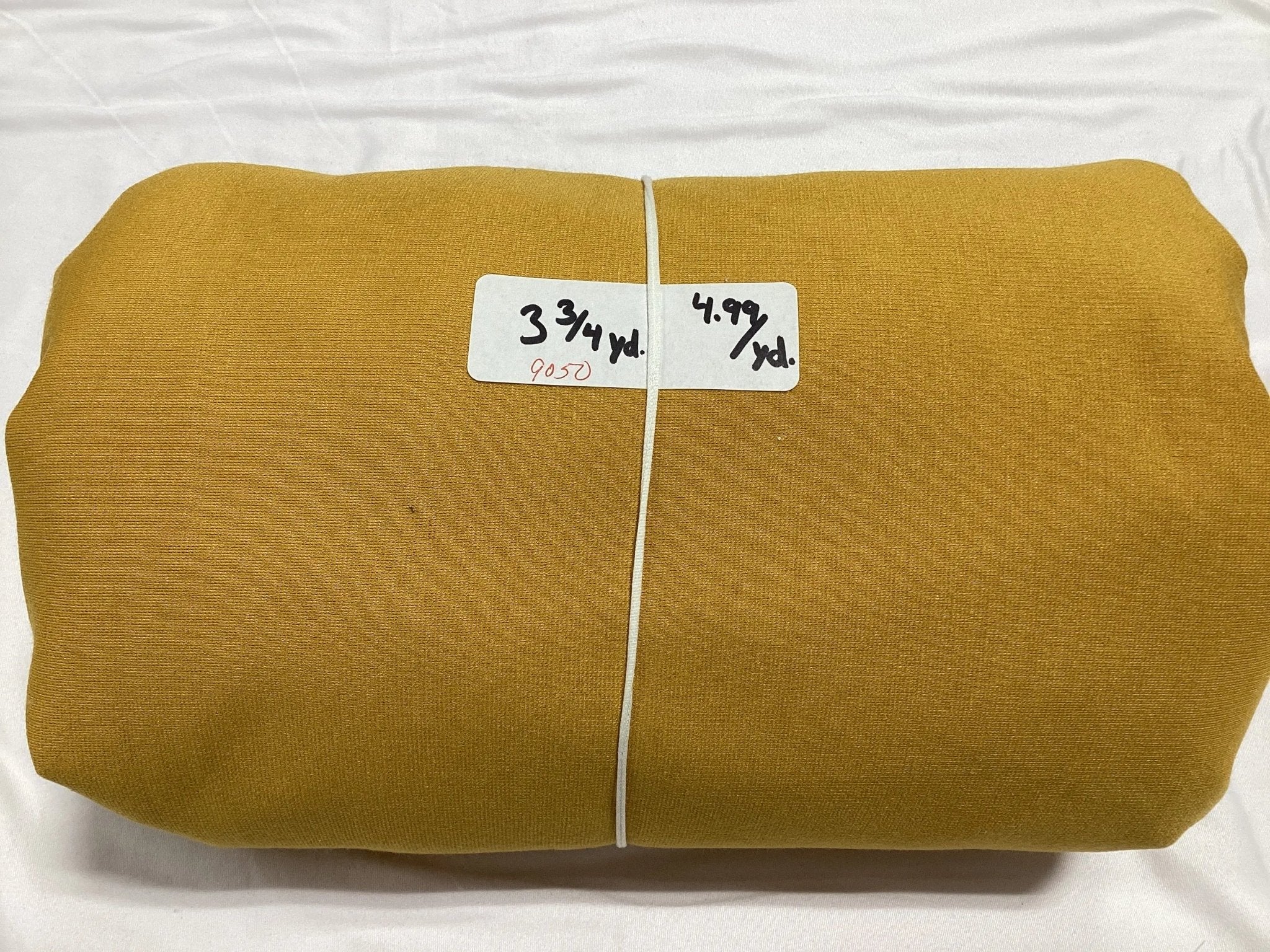 Remnant - Poly Knit, mustard - 3.75 yard@ $4.99/yard - Homeplace Market LLC