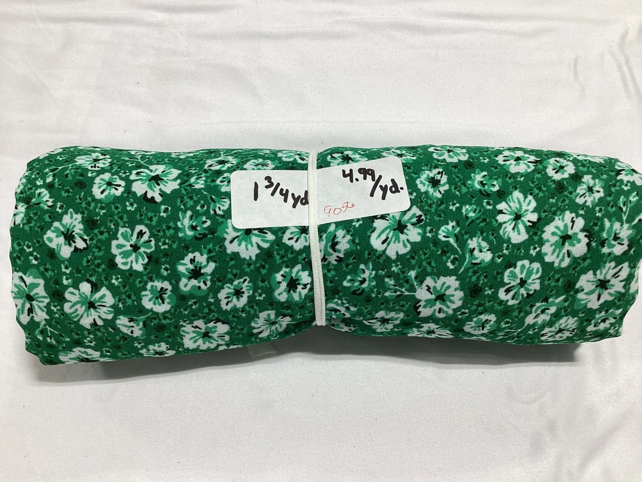 Remnant - Polyester, lightweight, Green - 1.75 yard@ $4.99/yard - Homeplace Market LLC