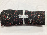 Remnant - Rib Knit, unbrushed, black - 2 yard@ $8.99/yard - Homeplace Market LLC