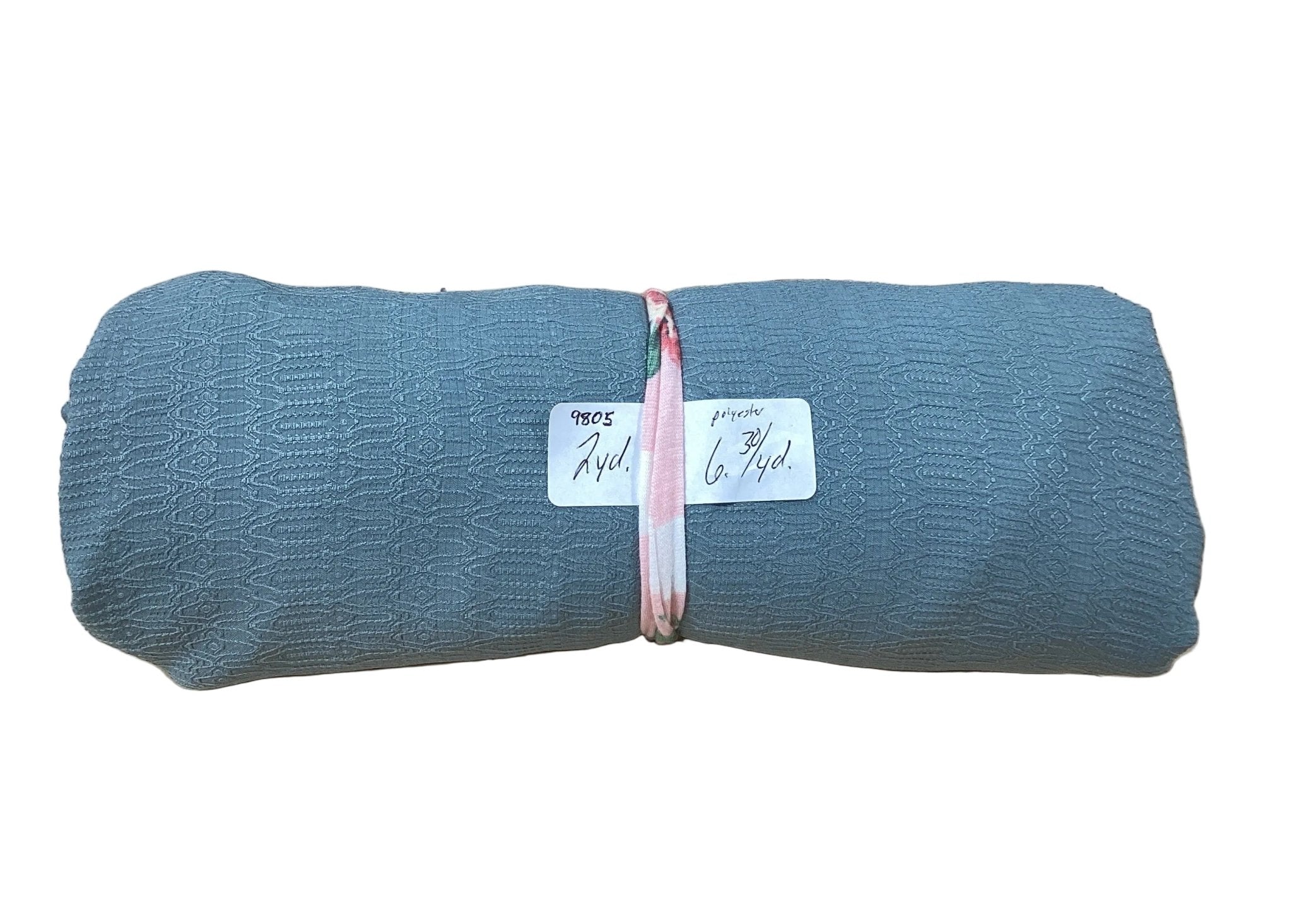 Remnant - seersucker, polyester, slate, 2 yd. @ $6.30/yd. - Homeplace Market LLC