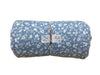 Remnant - soft rib knit, powder blue, small paisley - Homeplace Market LLC