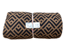 Remnant - soft rib knit, rust and black, 3 1/4 yd. @ $5.60/yd. - Homeplace Market LLC