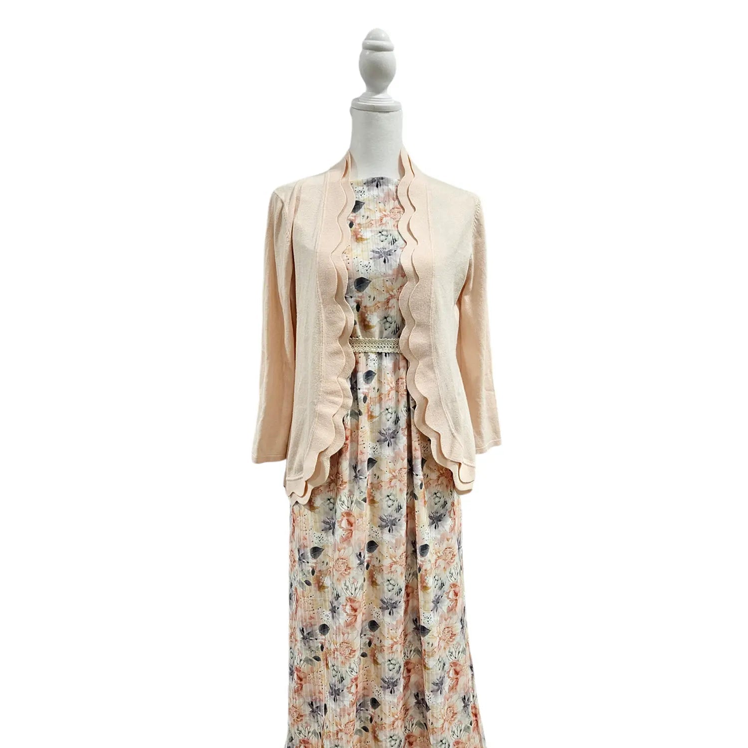 Rib Knit - Cotton Feel - Abstract Floral - Homeplace Market LLC