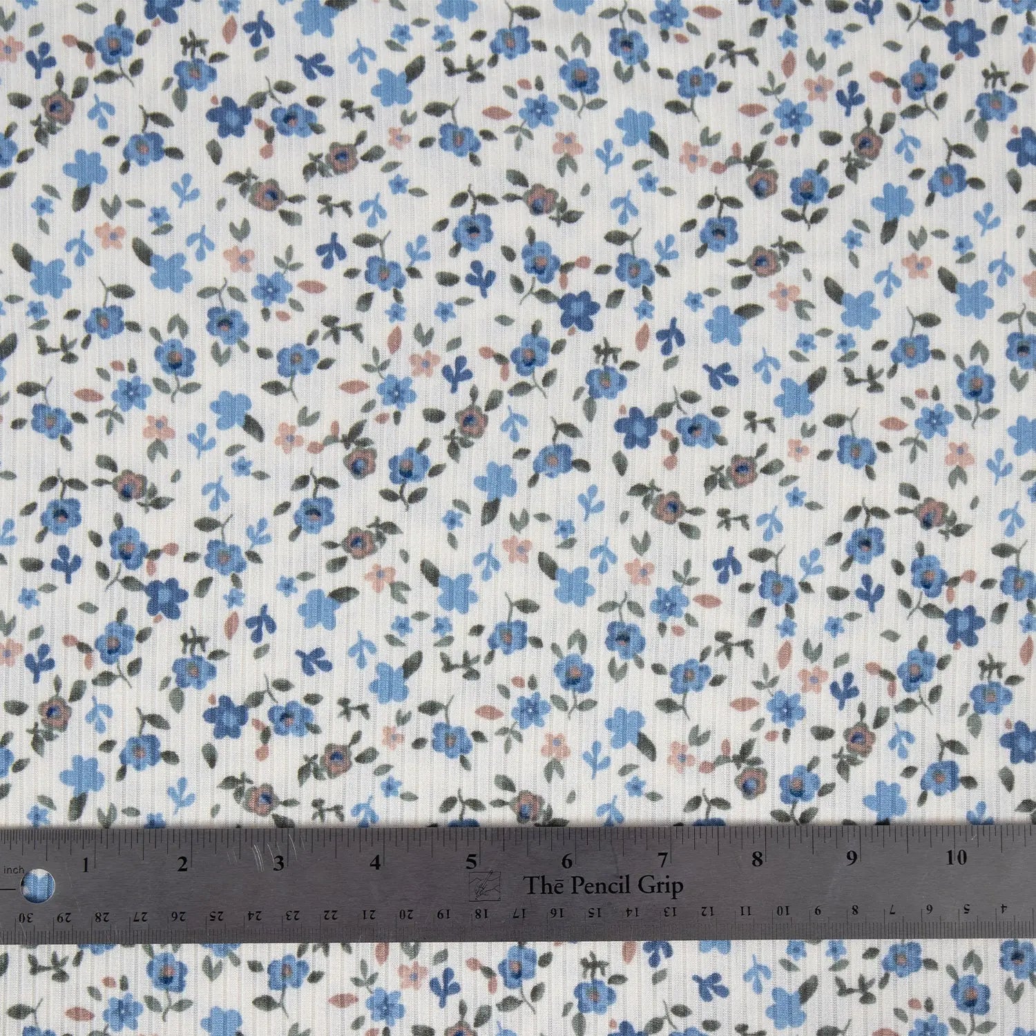 Rib Knit - Melissa Almond Blue Floral - Homeplace Market LLC