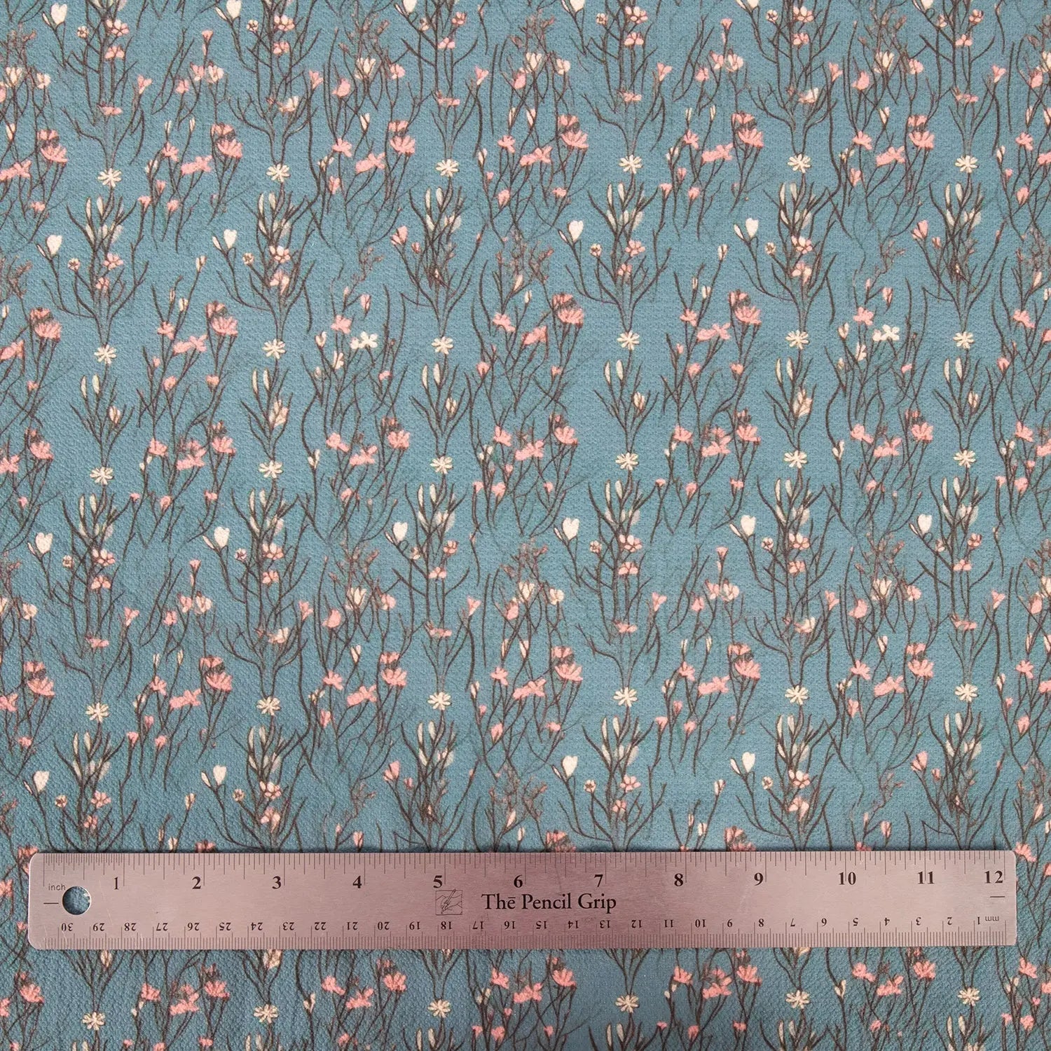 Seersucker Crepe - Maria Collection Teal Floral - Homeplace Market LLC