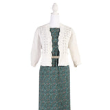 Seersucker Crepe - Maria Collection Teal Floral - Homeplace Market LLC