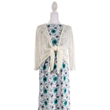 Seersucker Knit - Teal Floral Josie 12 - Homeplace Market LLC