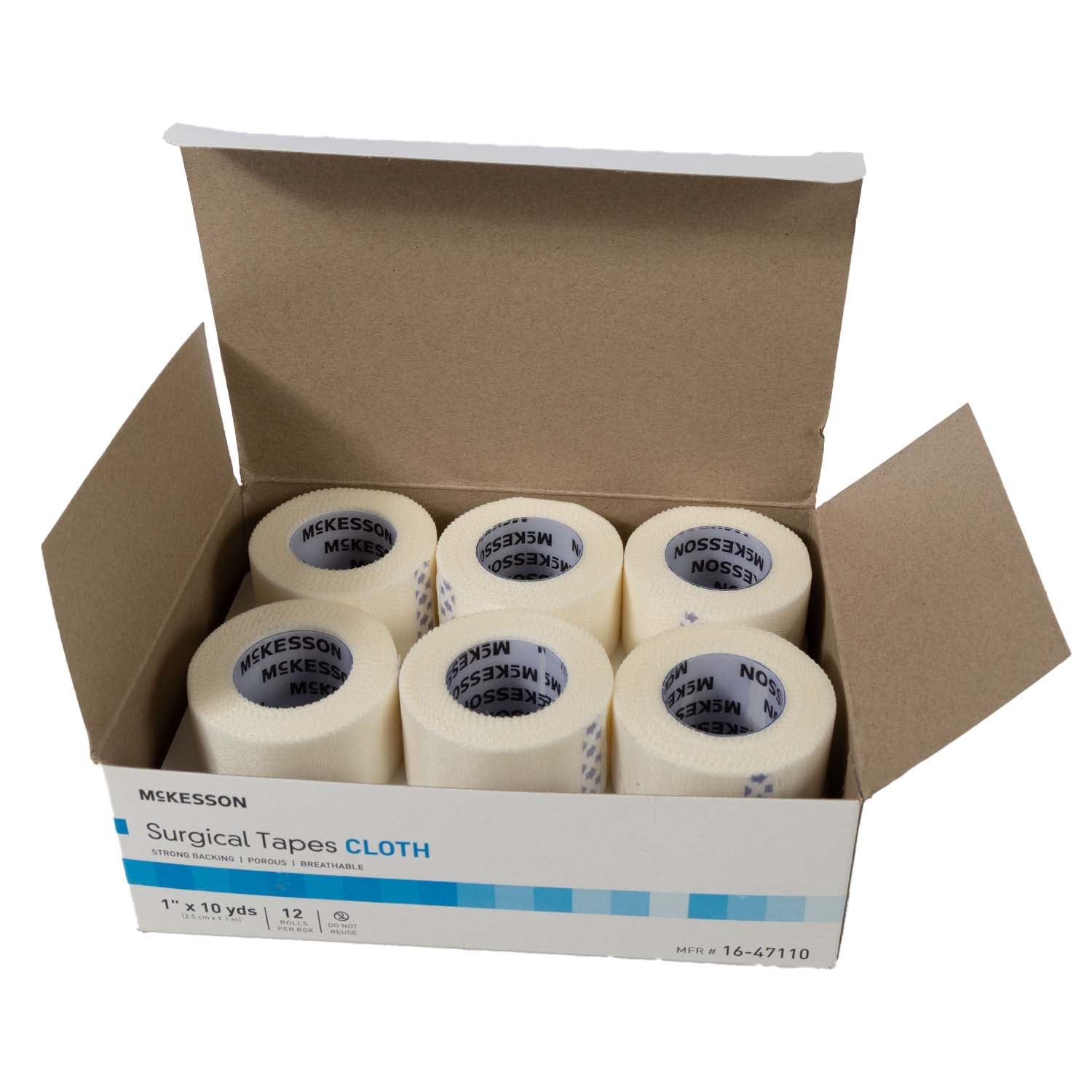 Silk Cloth Surgical Tape - 1"x 10 yd. - 12 pk - Homeplace Market LLC
