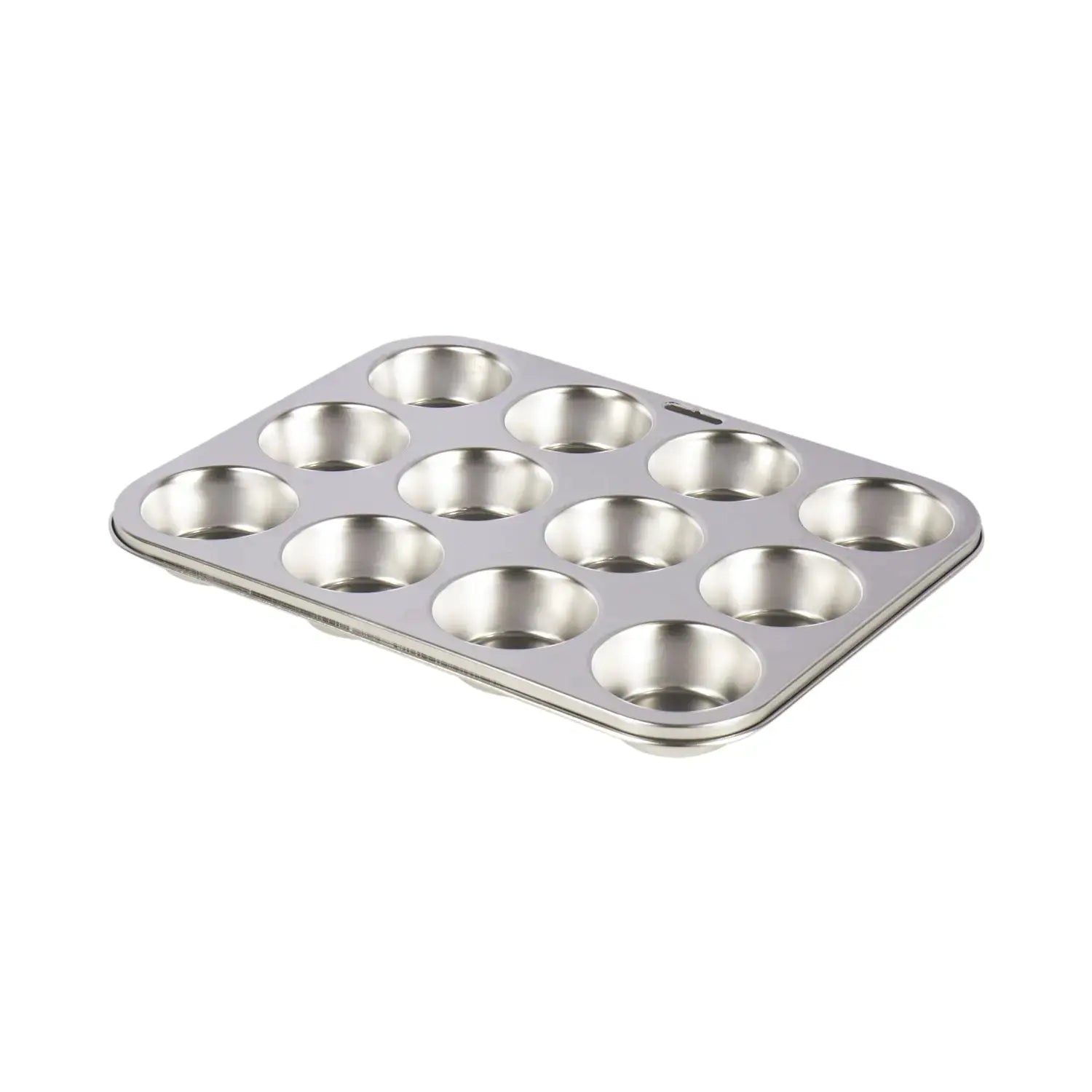 Stainless Steel Muffin & Cupcake Pan, 12 Standard Cup - Homeplace Market LLC
