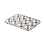 Stainless Steel Muffin & Cupcake Pan, 12 Standard Cup - Homeplace Market LLC
