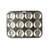Stainless Steel Muffin & Cupcake Pan, 12 Standard Cup - Homeplace Market LLC