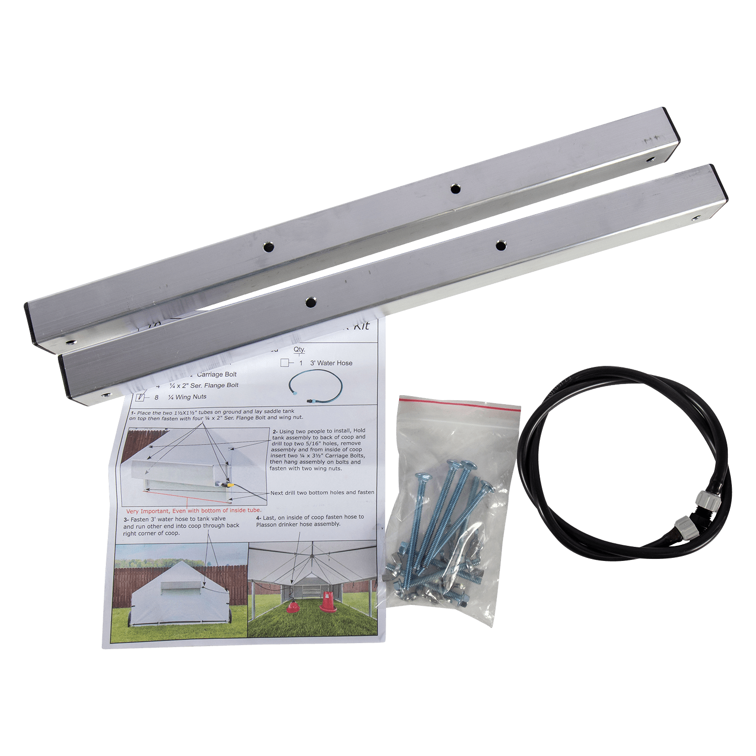 Superior Poultry - 10x12 Saddle Tank Mounting Kit (Fits only 10x12) - Homeplace Market LLC