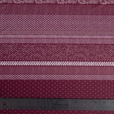 Unbrushed Rib Knit - Bohemian Stripe Burgundy - Homeplace Market LLC