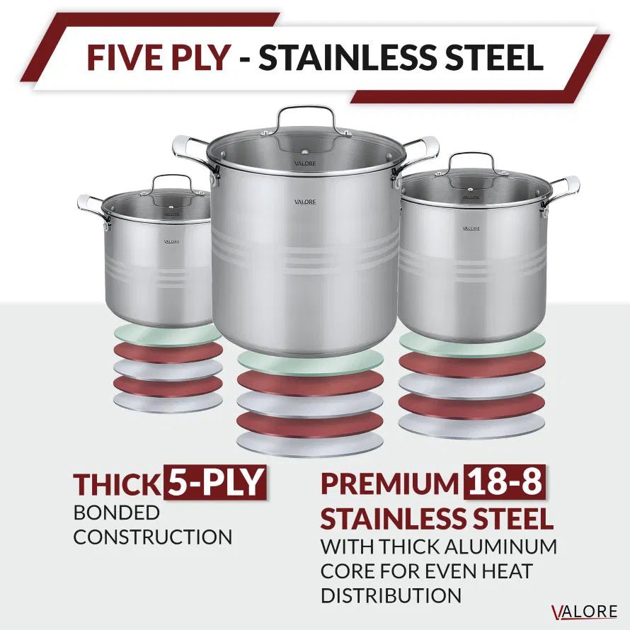 Valore - Stock Pot/ Canning Kettle - Homeplace Market LLC