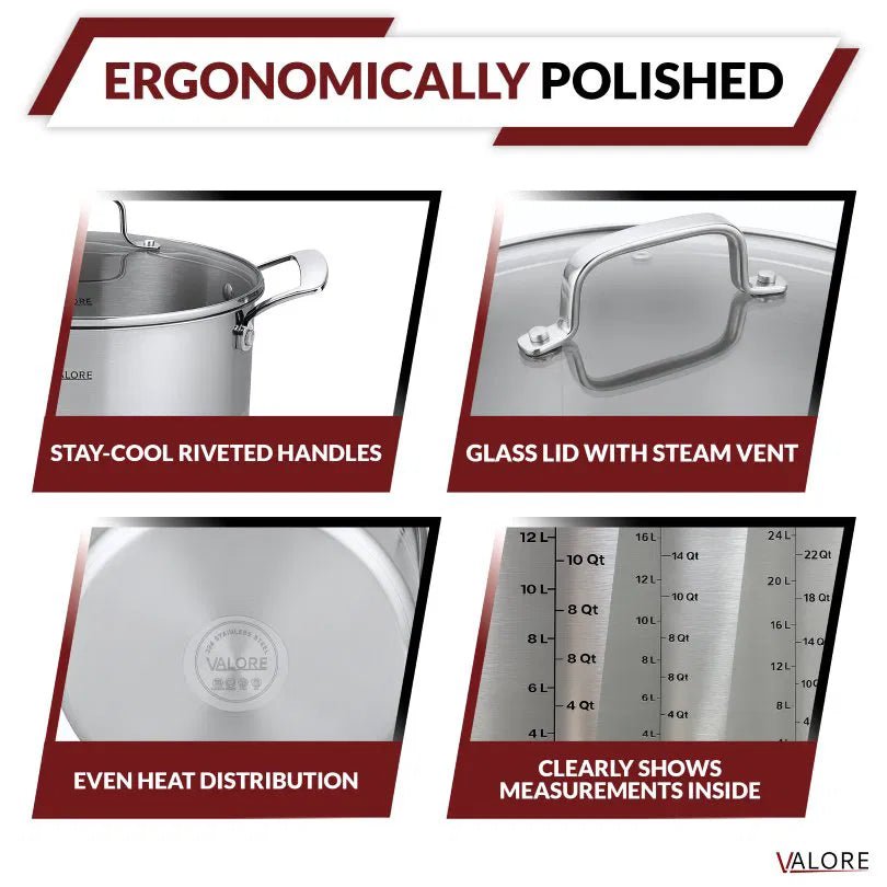 Valore - Stock Pot/ Canning Kettle - Homeplace Market LLC