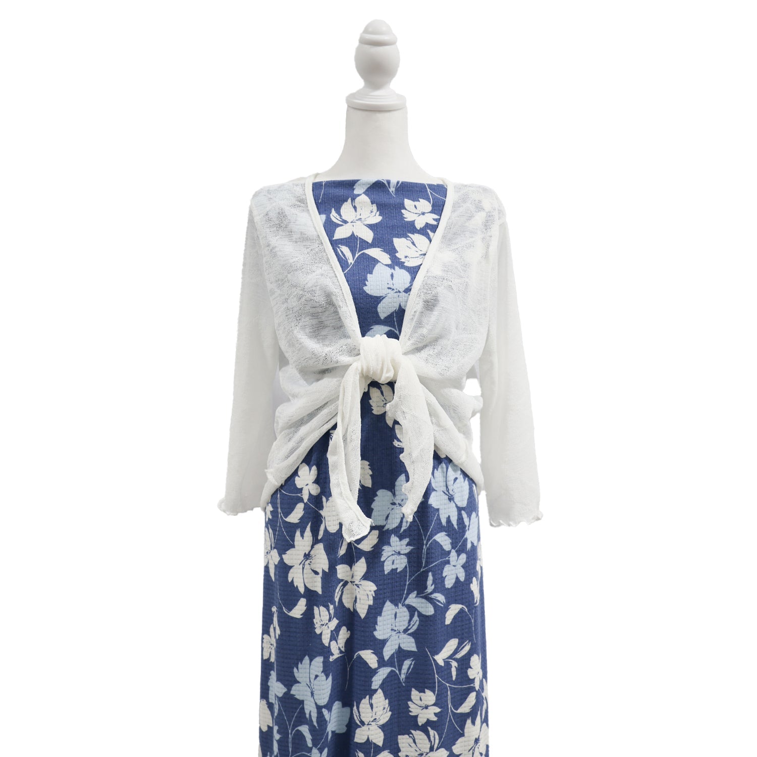 Waffle Knit - Blue Floral - Homeplace Market LLC