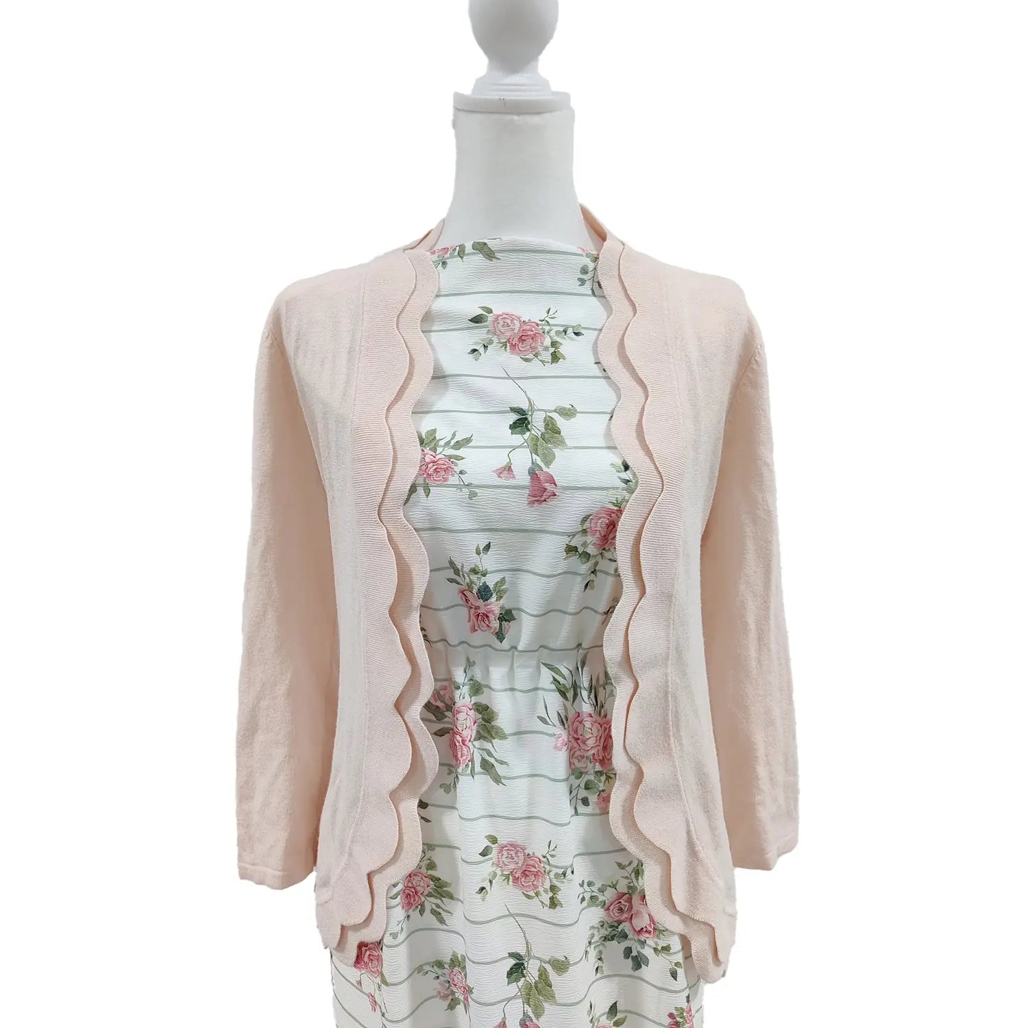 Whip Creme Knit - Floral Lines - Homeplace Market LLC