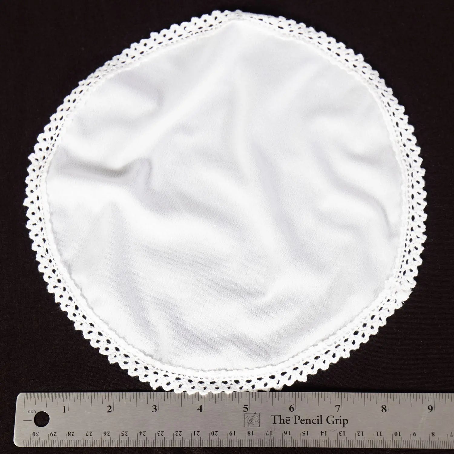 White Veil with Fine Scalloped Lace - Homeplace Market LLC