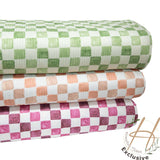 Wide Rib Knit - Water Color Checks - Homeplace Market LLC