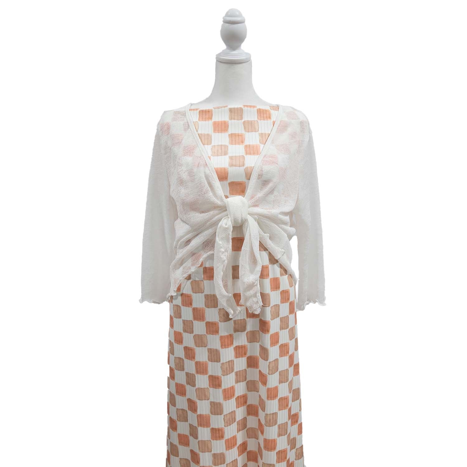 Wide Rib Knit - Water Color Checks - Homeplace Market LLC