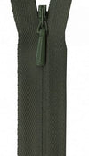 Zipper - YKK Invisible Zipper - (14") (Olive) - Homeplace Market LLC
