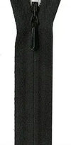 Zipper - YKK Invisible Zipper - (22") (Black) - Homeplace Market LLC