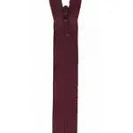 Zipper - YKK Invisible Zipper - (9") (Burgundy) - Homeplace Market LLC